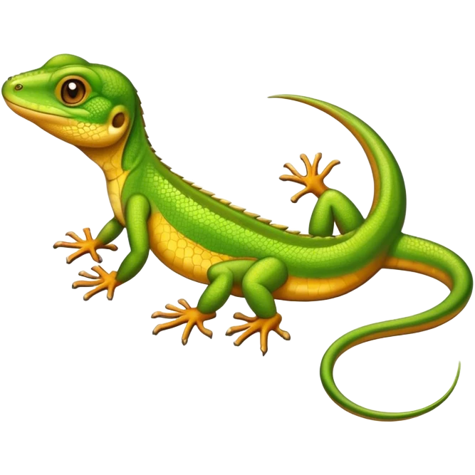 lizard getting a spray tan  emoji