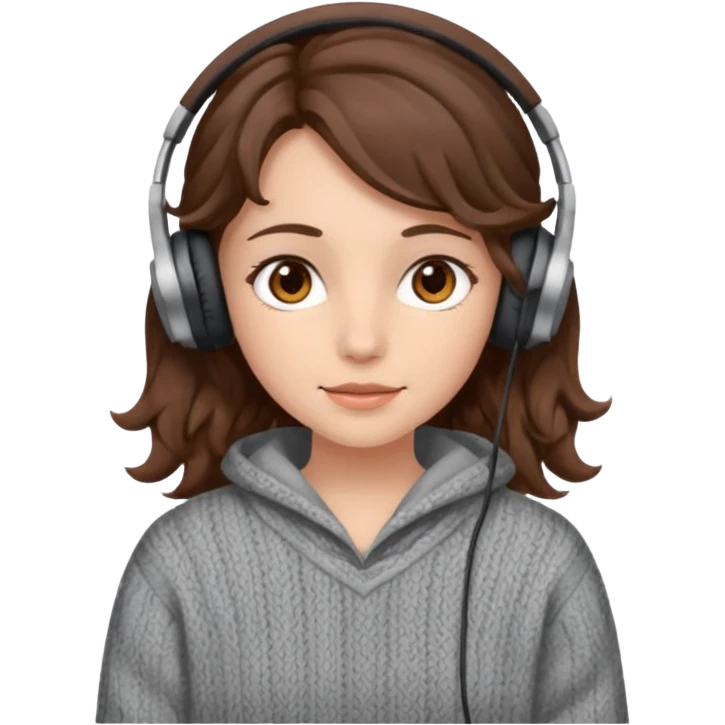 Я хочу дівчину з світлою шкірою корисним волоссям коричне вими очима і з навушниками і в теплому одязі і кучеряве не дуже  emoji