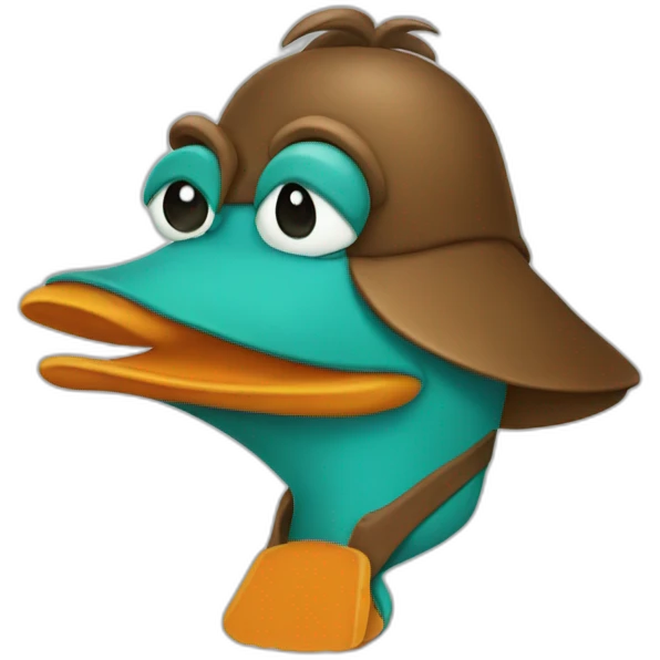 Perry the platypus emoji