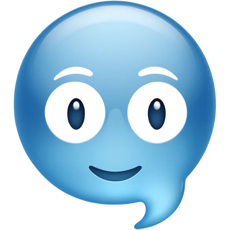 bulle de messagerie sans visage emoji