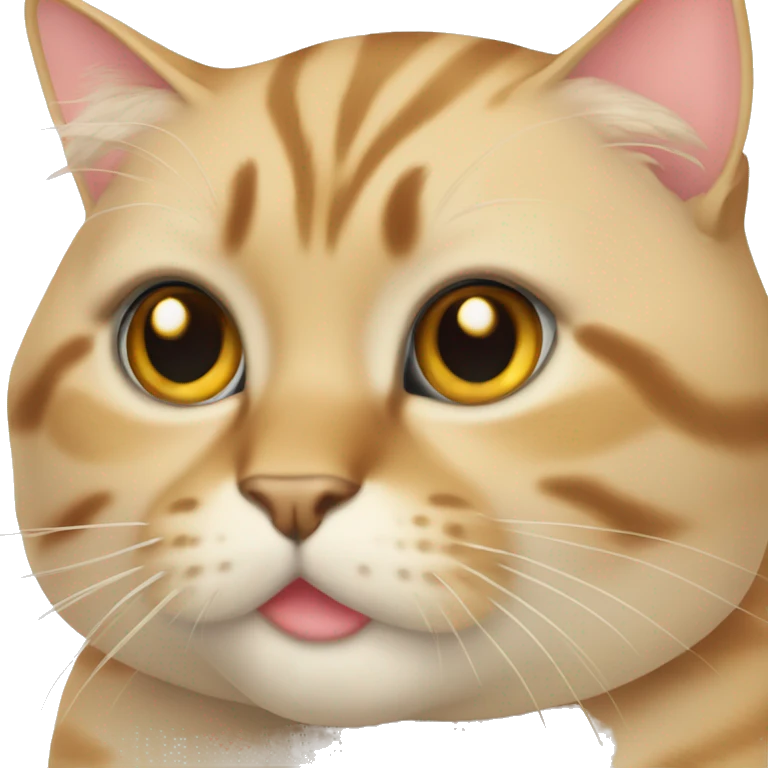 Buff colored tabby cat  emoji