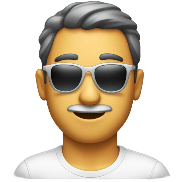 Flushed faced emoji lowering sunglasses  emoji