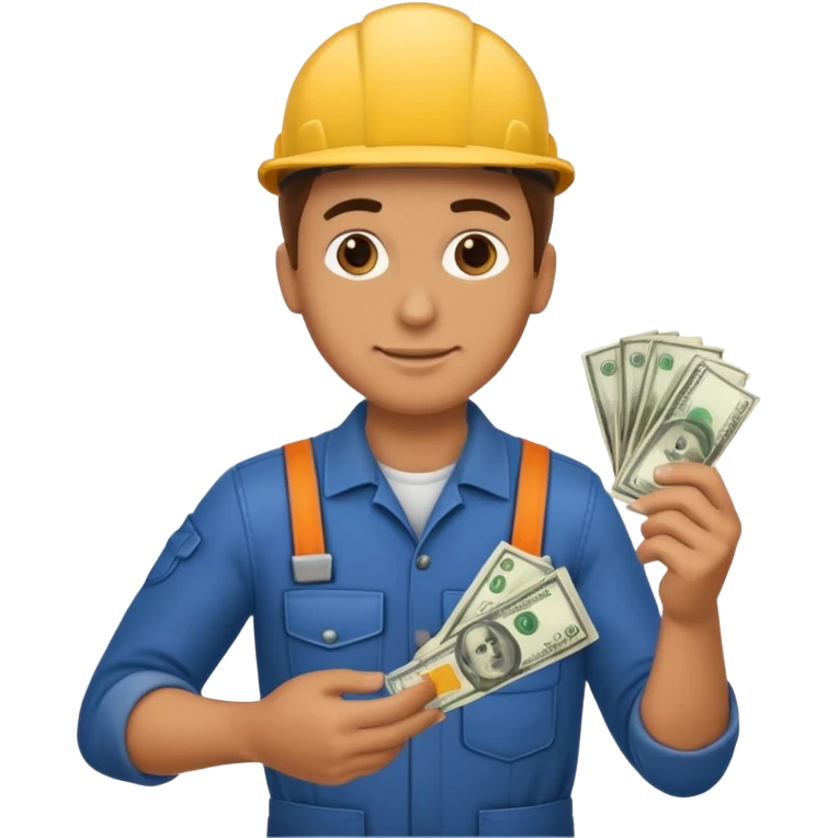 mechanic with money emoji