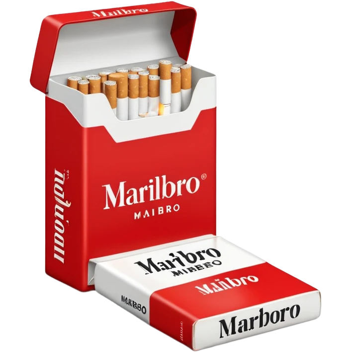 cigarette marlboro with the name Marlboro on the package MARLBORO
 emoji