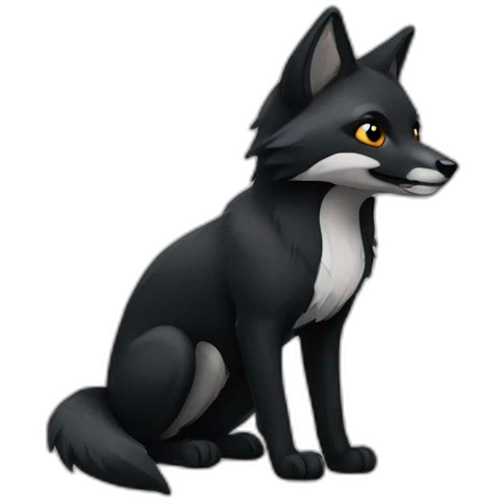 black-fox emoji