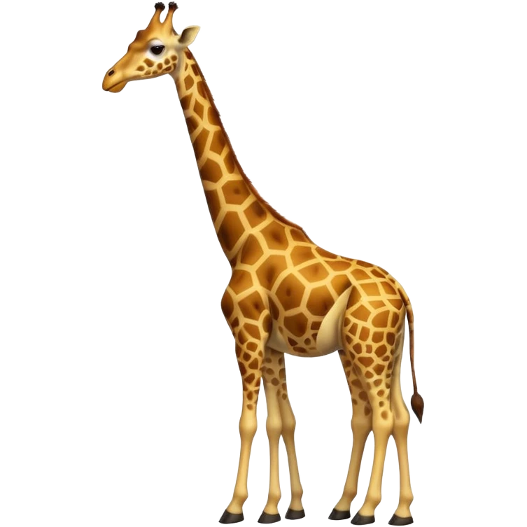 Male giraffe behind butt emoji