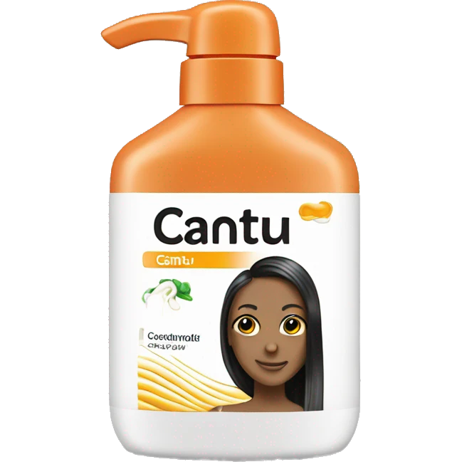 hair conditioner with a label that says cantu emoji
