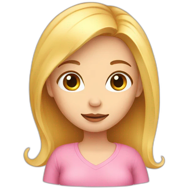 girl blond pregnat emoji