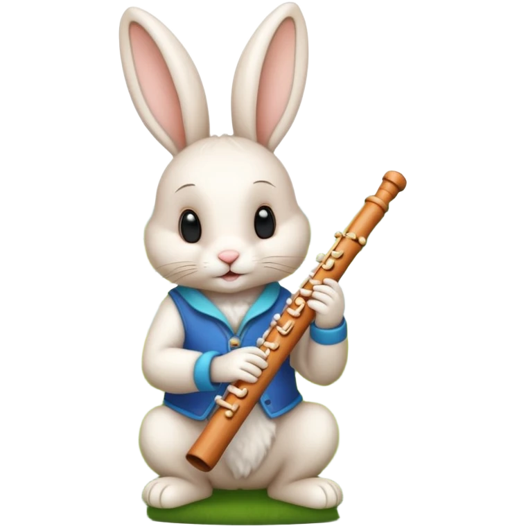 🐰🎵🌿 Music-loving bunny emoji