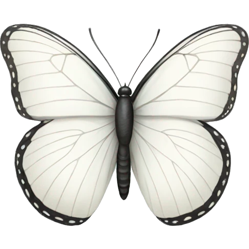 White butterfly emoji