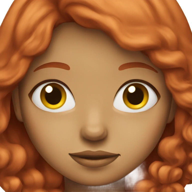 Red haired girl  emoji