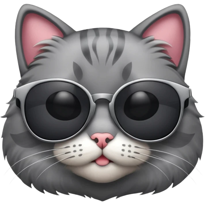 Cat wearing sunglasses emoji