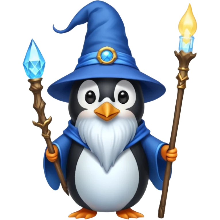Penguin Wizard emoji