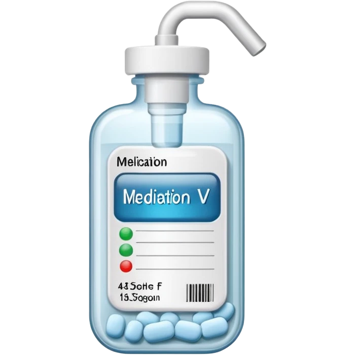 Medication iv label emoji
