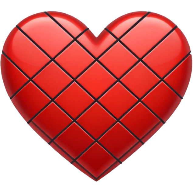Grid heart emoji