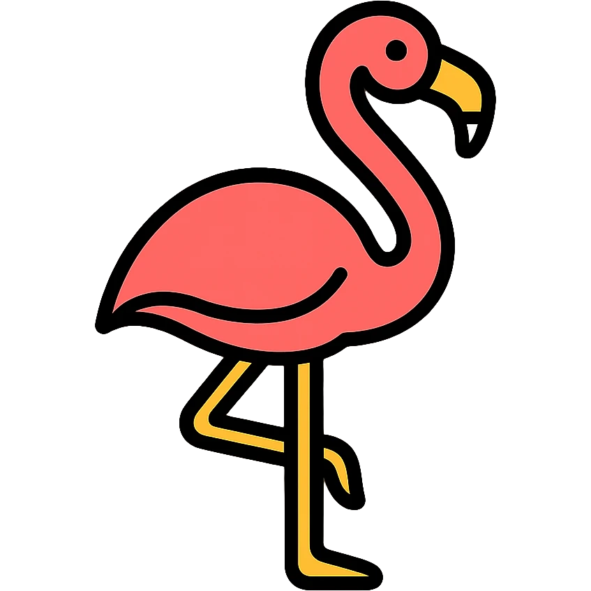 flamingo emoji