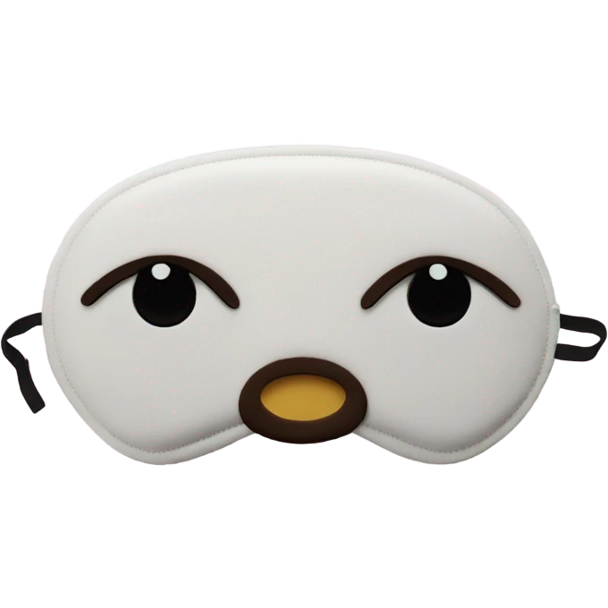 A sleeping mask emoji
