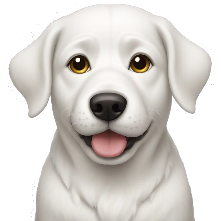 white dog new year emoji