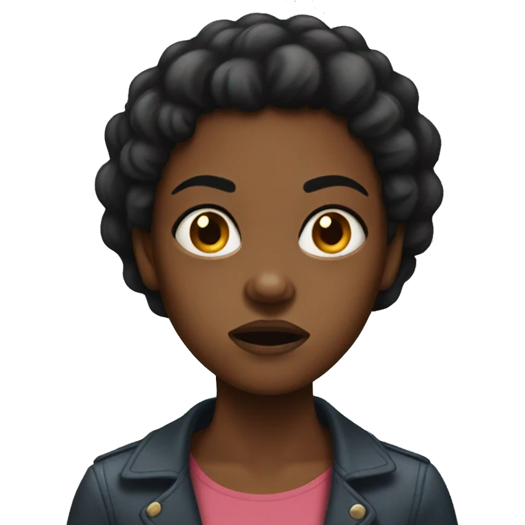 Black girl mad emoji