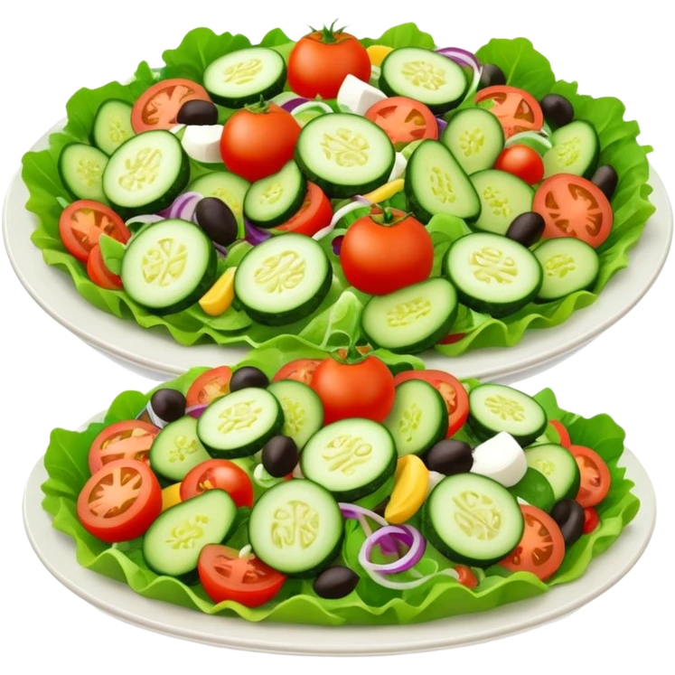 different salad different colors  emoji
