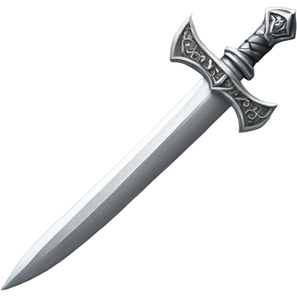 silver gothic dagger emoji
