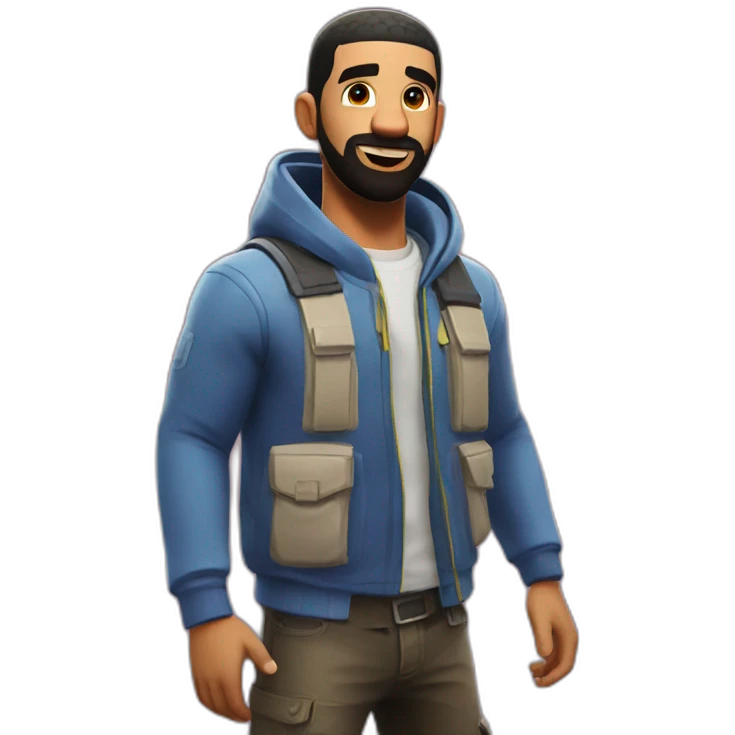 drake in fortnite emoji