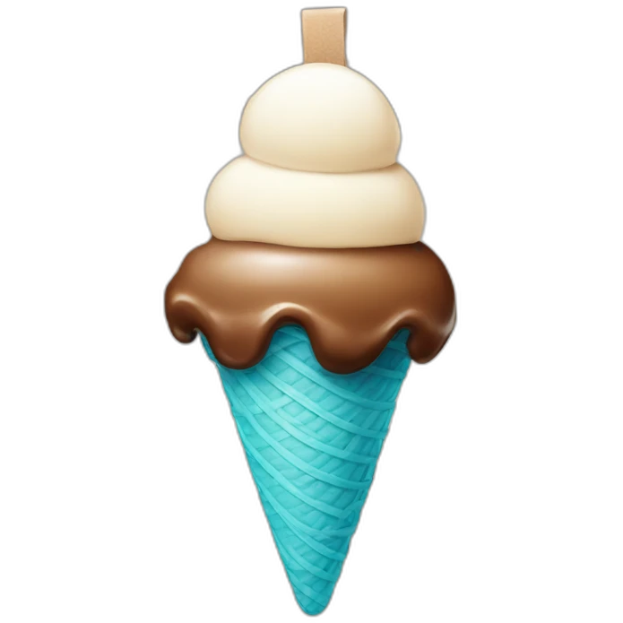 ice cream hanging with a rope emoji