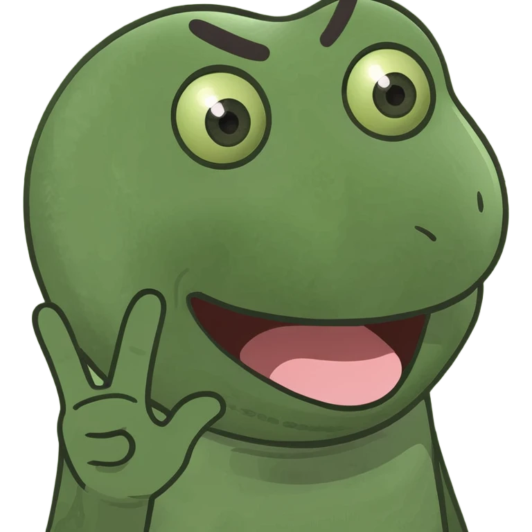 Emoji with tounge out and hands to its side emoji