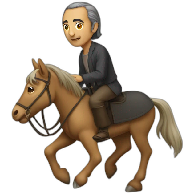 zemmour sur un âne emoji