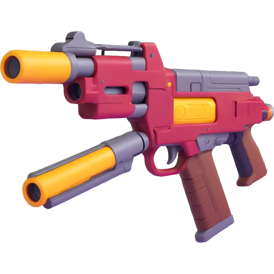 Star-Lord's quad blaster from different angles emoji