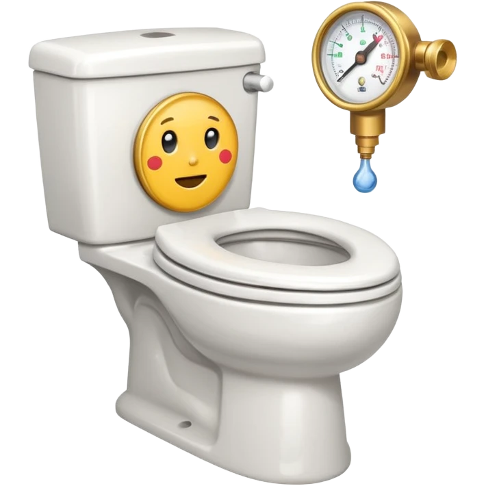 toilet with pressure gauge emoji