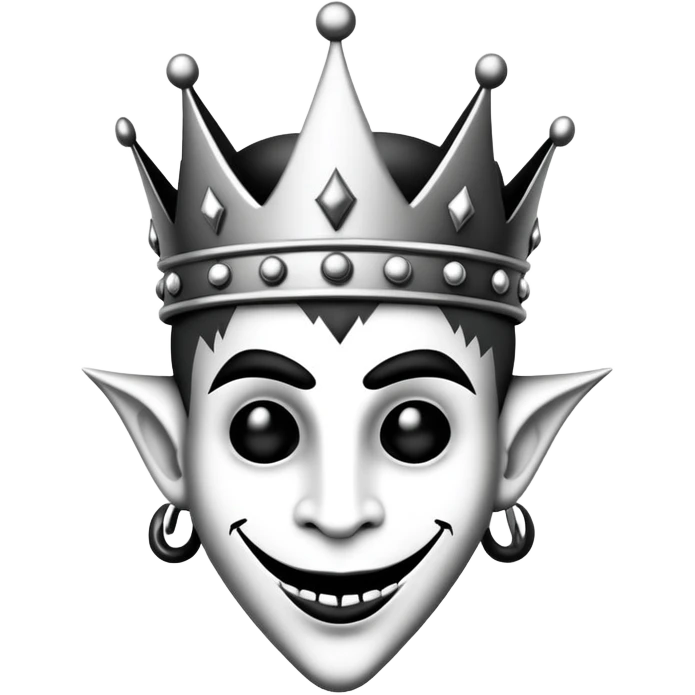 Jester and King punk rock music band logo emoji
