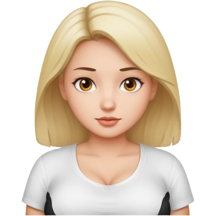 a girl with big boobs emoji