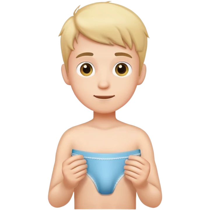 boy holding underwear  emoji