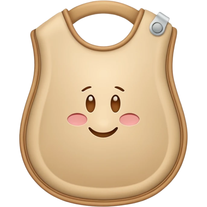 ostomy bag in beige with a circle in the middle. no liquids or smileys. keep it very clean and medical emoji