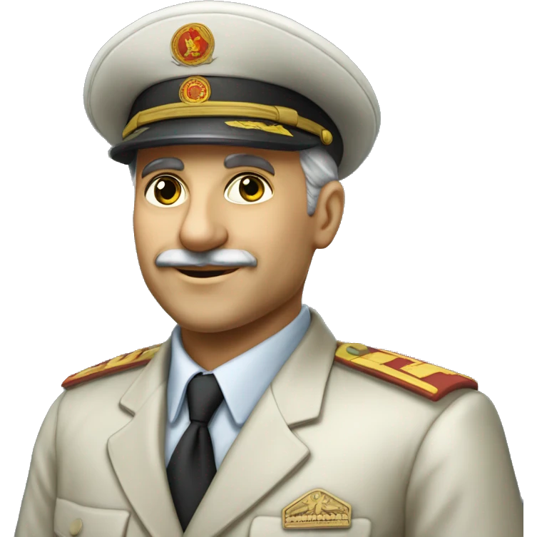 soviet engineer diplomat full scale photoealistic emoji