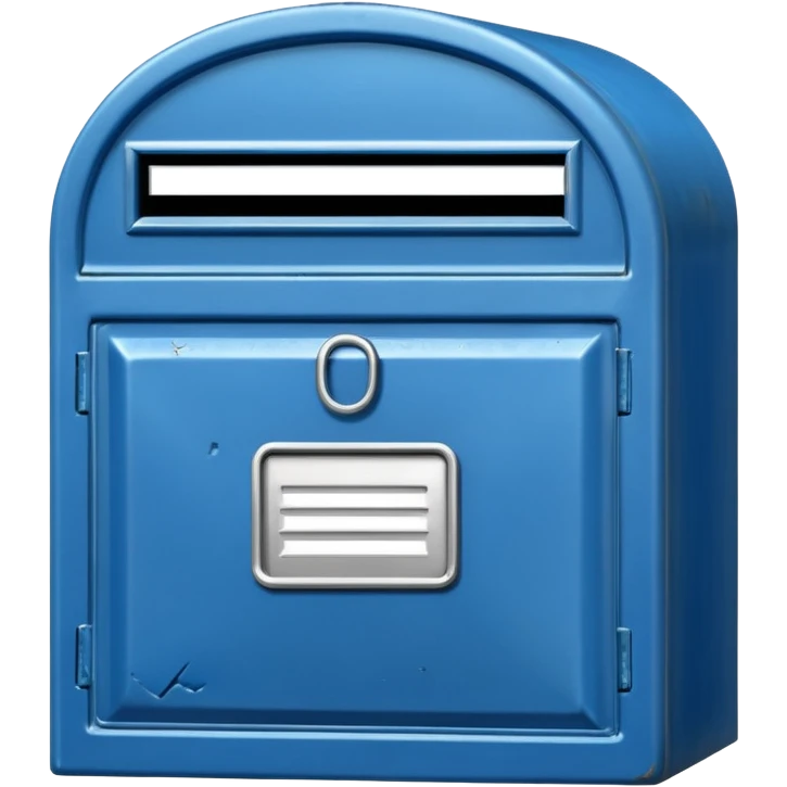 empty blue postbox emoji