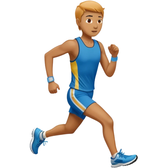 a person running a marathon  emoji