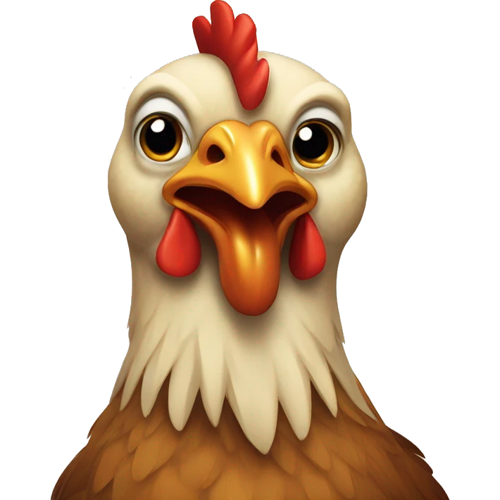 Crossed out Chicken emoji