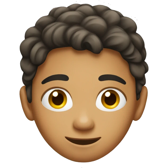 Young latino boy playing soccer emoji