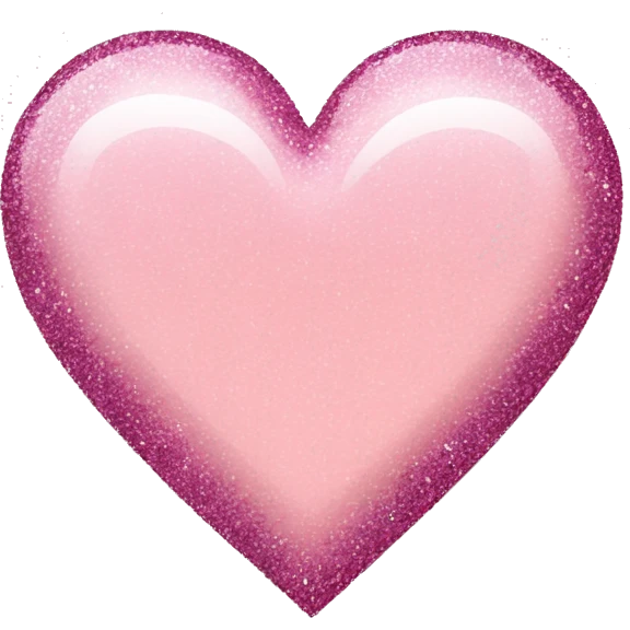 A Light pink heart with glitter  emoji