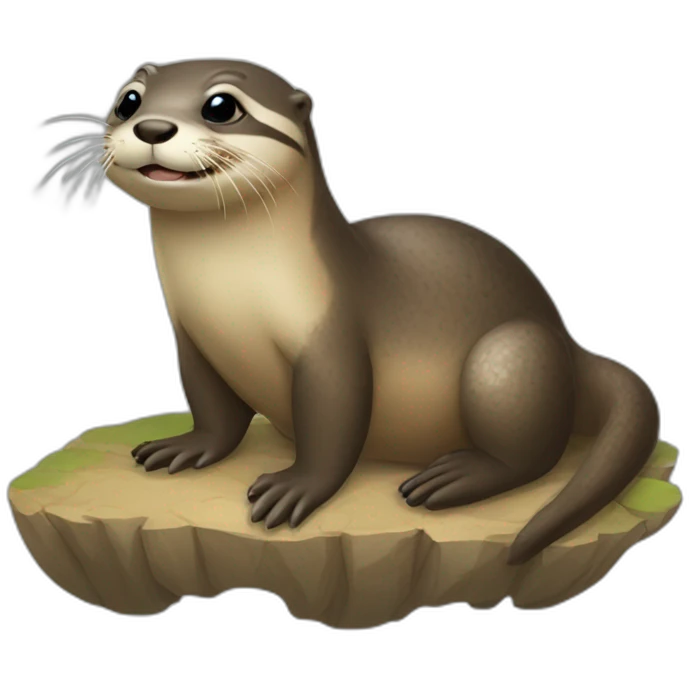 Loutre su tortue emoji