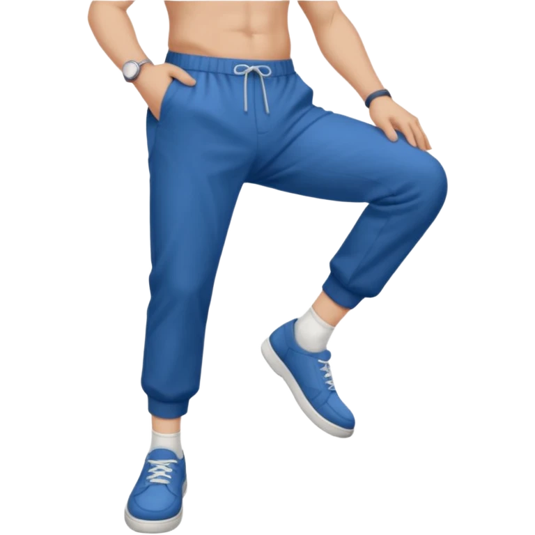 jeune homme garçon taille moyenne corpulence maigre cheveux chatain court yeux bleus lunettes photo de pieds en pantalon  emoji