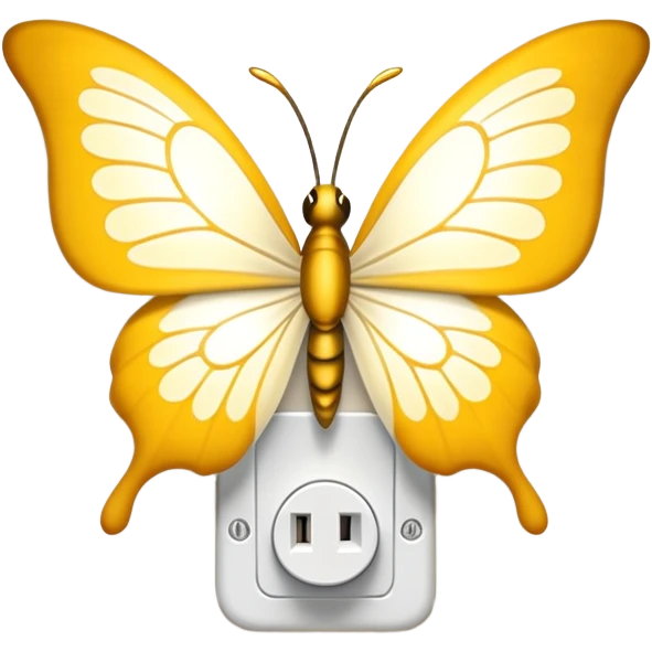 Lampadina da muro a forma di farfalla  emoji