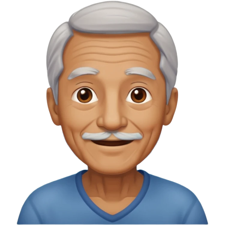 happy old man by the ocean emoji