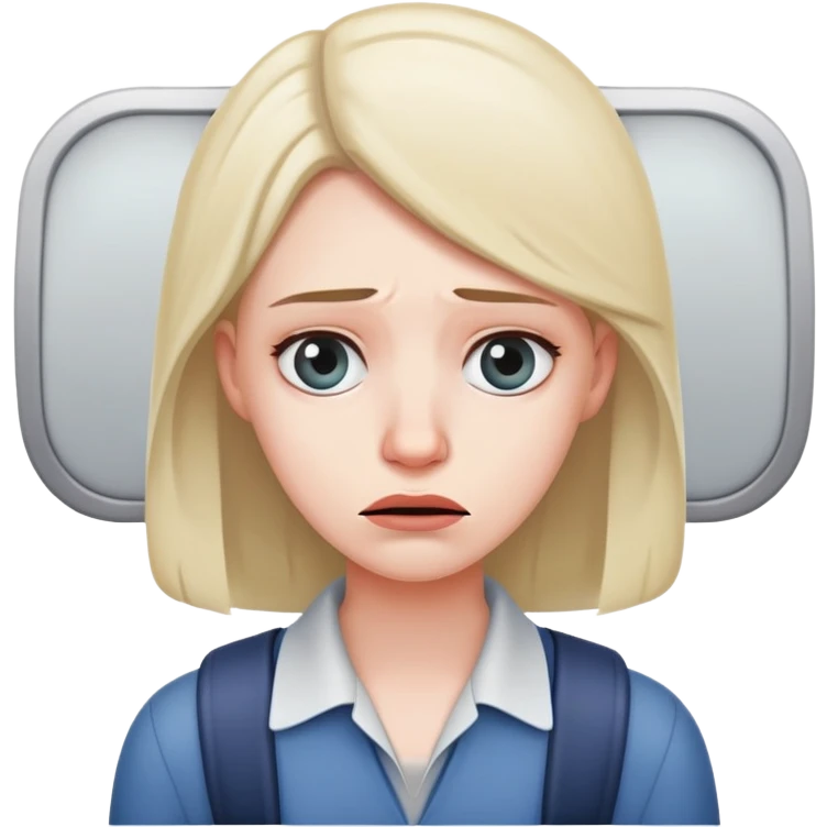 Airplane passenger who needs help emoji