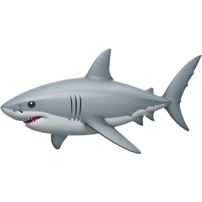 White shark svg emoji