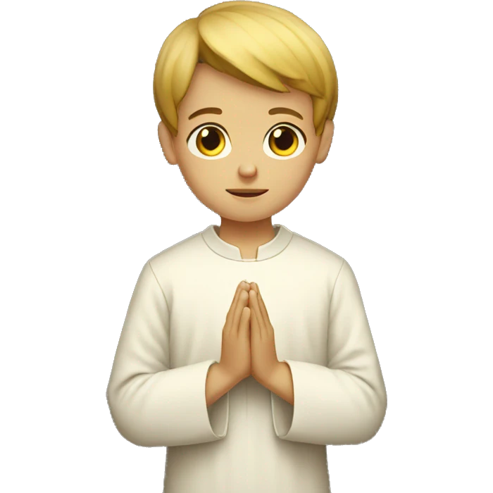 altar boy in prayer emoji