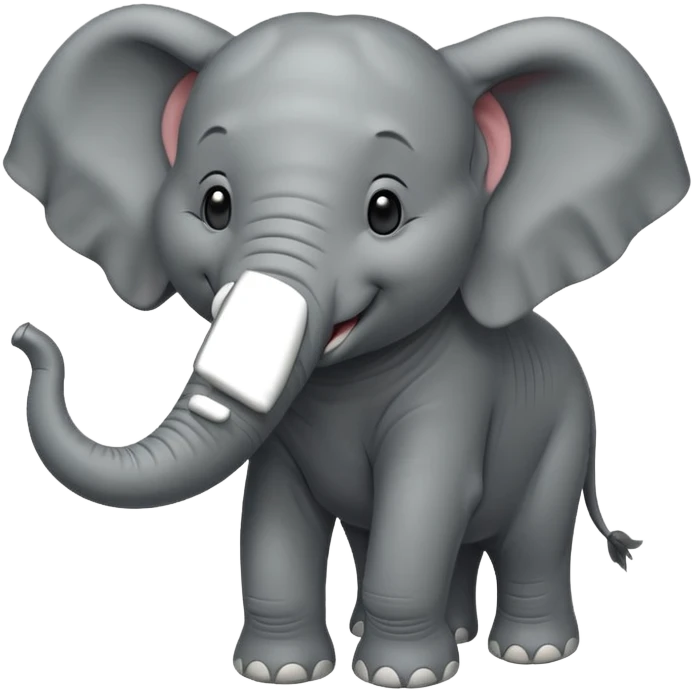 happy elephant emoji