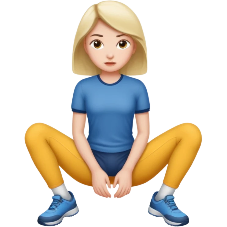 Between a girls leg emoji